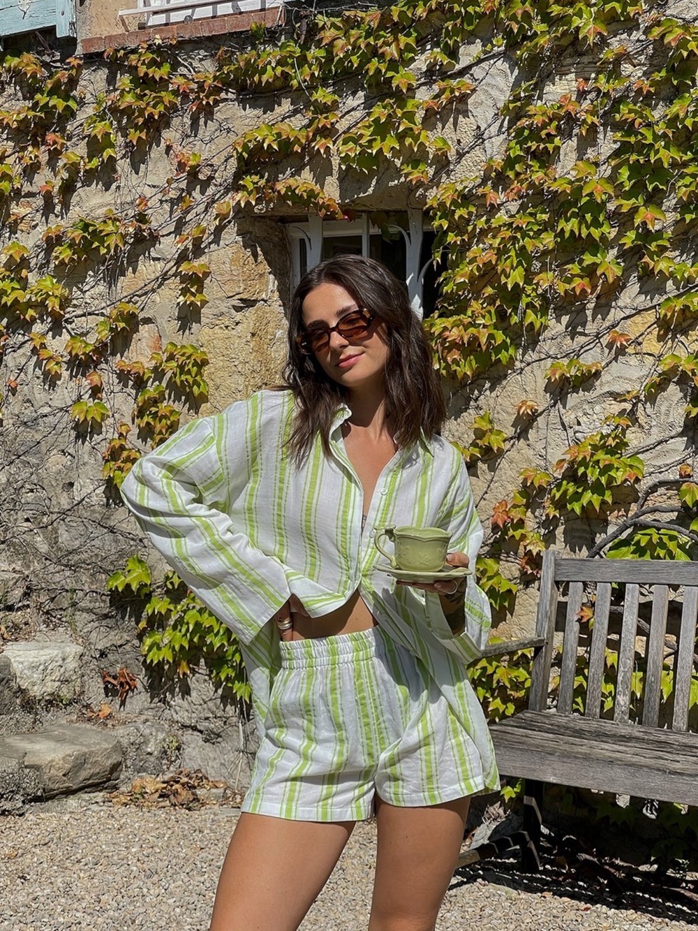 Susanna Wurz x NA-KD Striped Set